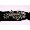 Floral Crystal Embellished Stockings Socks – S