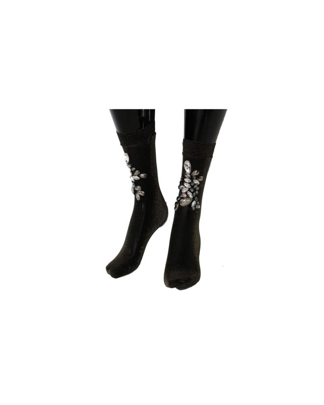 Embellished Stretch Mid Calf Stockings by Dolce & Gabbana Women – S