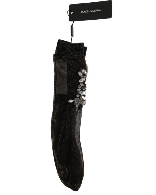 Embellished Stretch Mid Calf Stockings by Dolce & Gabbana Women – S