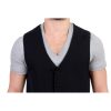 Casual Vest in Black Wool Blend by Costume National CNC 48 IT Men