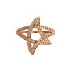 Authentic NIALAYA Pink Gold Plated Ring with Clear CZ 56 EU Women