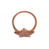 Authentic NIALAYA Pink Gold Plated Sterling Silver Ring 54 EU Women