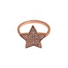 Authentic NIALAYA Pink Gold Plated Sterling Silver Ring 54 EU Women