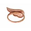 Authentic NIALAYA Ring with Pink Gold Plating and Clear CZ Crystals – 47 EU