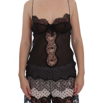 Floral Lace Lingerie Chemise Babydoll with Adjustable Straps Women