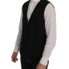 Dolce & Gabbana Single Breasted Striped Waistcoat Vest 54 IT Men