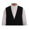 Dolce & Gabbana Single Breasted Striped Waistcoat Vest 54 IT Men