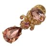 Dolce & Gabbana Crystal Embellished Dangling Brooch One Size Women