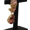 Dolce & Gabbana Crystal Embellished Dangling Brooch One Size Women