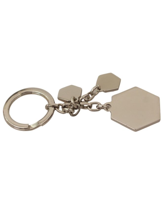 GF FERRE Keychain with Logo Engraved Metal Hardware One Size Men