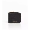 Fine-grained Leather Medium Zip Wallet One Size Women