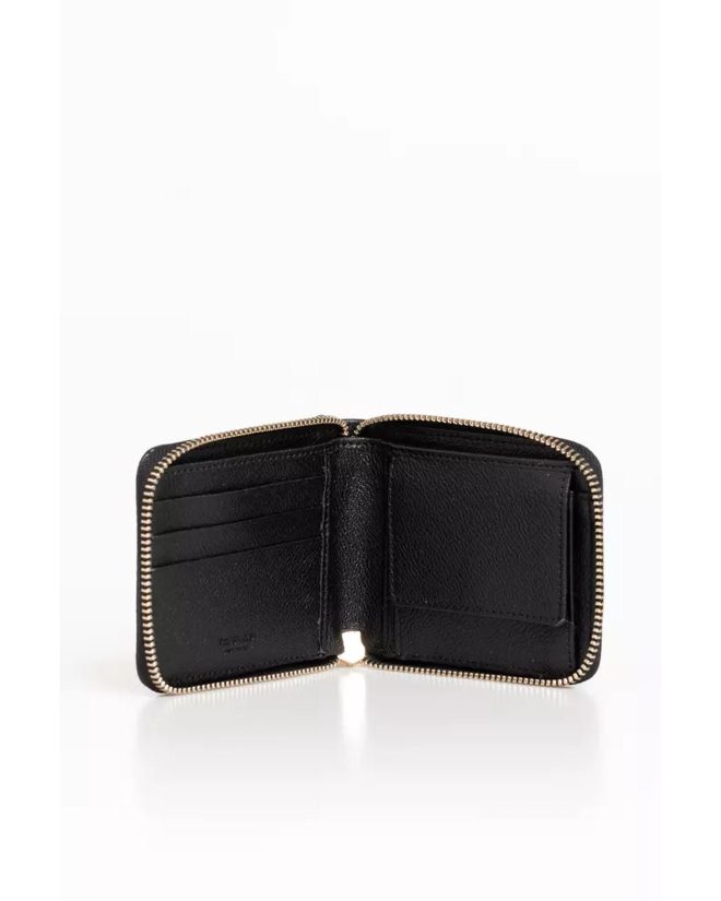 Fine-grained Leather Medium Zip Wallet One Size Women