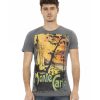 Short Sleeve T-shirt with Front Print L Men