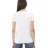 Short Sleeve T-shirt with Round Neck and Front Print – L