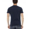 Round Neck Short Sleeve T-Shirt with Front Print XL Men