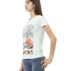 Short Sleeve T-shirt with Round Neck – Front Print XL Women