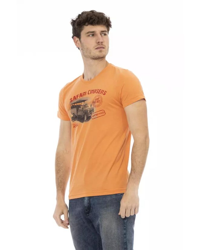 Short Sleeve T-shirt with Front Print – L