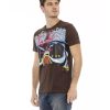 Short Sleeve T-shirt with Round Neck – Front Print – XL