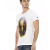 Short Sleeve T-shirt with Front Print – L