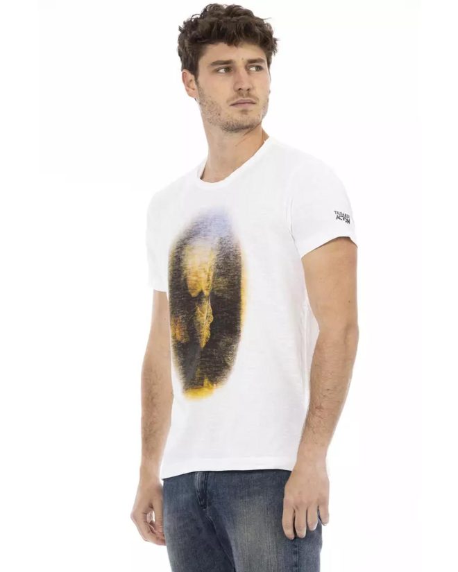 Short Sleeve T-shirt with Front Print – L