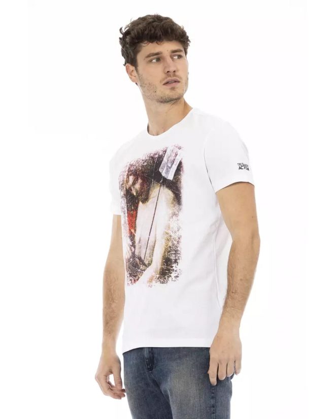 Front Print Short Sleeve T-shirt – 3XL