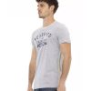 Short Sleeve T-shirt with Round Neck – Front Print – L