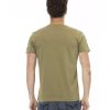 Short Sleeve T-shirt with Round Neck and Front Print – 3XL