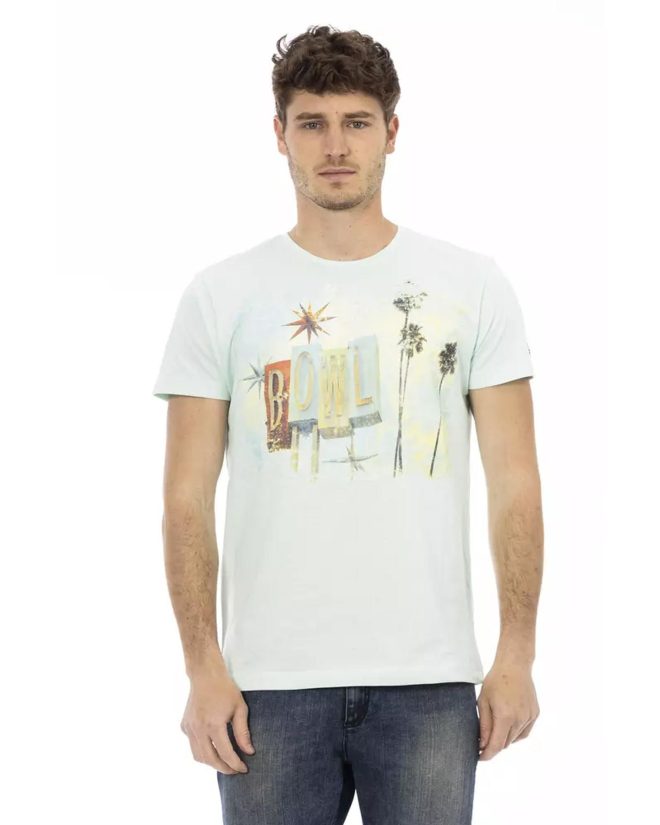 Short Sleeve T-shirt with Front Print – L