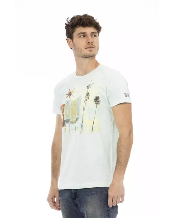 Short Sleeve T-shirt with Front Print – L