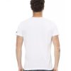 Short Sleeve Round Neck T-Shirt with Front Print – L