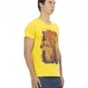 Front Print V-Neck Short Sleeve T-Shirt – L