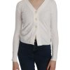 BYBLOS V-neck Long Sleeve Cropped Cardigan Blouse – M