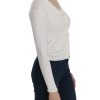 BYBLOS V-neck Long Sleeve Cropped Cardigan Blouse – M