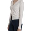 BYBLOS V-neck Long Sleeve Cropped Cardigan Blouse – M