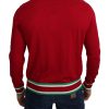 Pullover Sweater with Multicolor Motive – Dolce & Gabbana 46 IT Men