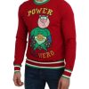 Pullover Sweater with Multicolor Motive – Dolce & Gabbana 46 IT Men