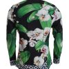 100% Authentic Dolce & Gabbana Black Floral Dress Shirt 40 IT Men