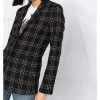 Check Pattern Blazer Jacket with Front Button Closure 44 IT Women