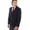 Classic Lapel Jacket with 2 Buttons and Front Flap Pockets – 48 IT