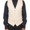 100% Authentic Dolce & Gabbana Dress Vest with Logo Details 48 IT Men