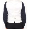 Dolce & Gabbana White Cotton Silk Blend Dress Vest 44 IT Men