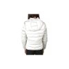 Technical Fabric Womens Jacket with Drawstring Hood and Zip Closure – L