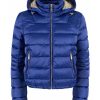 Yes Zee Short Down Jacket with Zip Closure and Hood – L