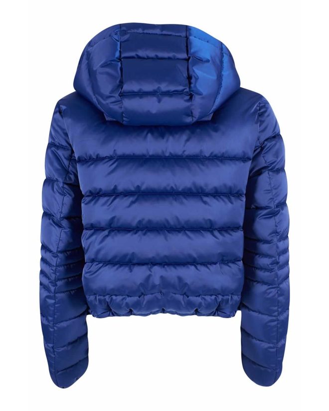 Yes Zee Short Down Jacket with Zip Closure and Hood – L