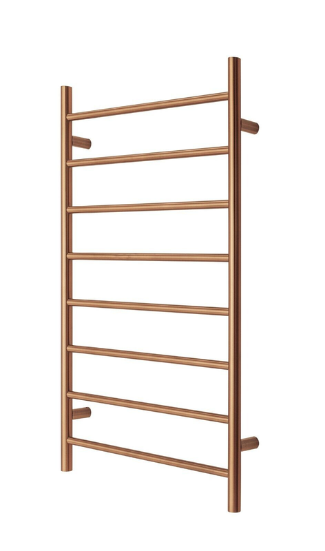 Premium Brushed Rose Gold Towel Rack – 8 Bars, Round Design, AU Standard, 1000x620mm Wide