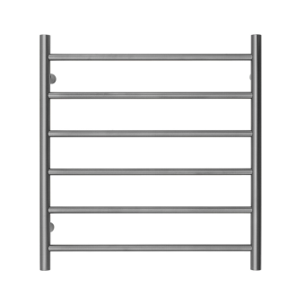 Premium Brushed Chrome Towel Rack – 6 Bars, Round Design, AU Standard, 650x620mm Wide