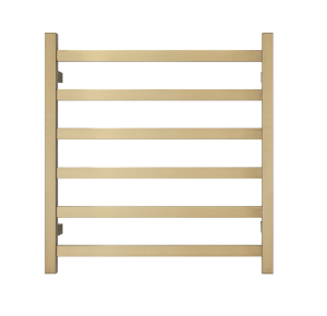 Premium Brushed Gold Towel Rack – 6 Bars, Square Design, AU Standard, 650x620mm Wide