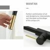 2023 Brushed Gold Spout Matte Black pull out with spray function kitchen mixer tap faucet