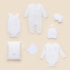 6PC Essentials Pack – Pure White – Newborn