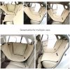 Detachable Pet Dog Car Seat Cover Backseat Protector Hammock Waterproof Non-slip Black